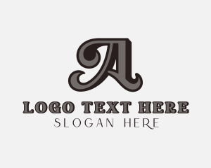Letter A - Upscale Elegant Boutique Letter A logo design