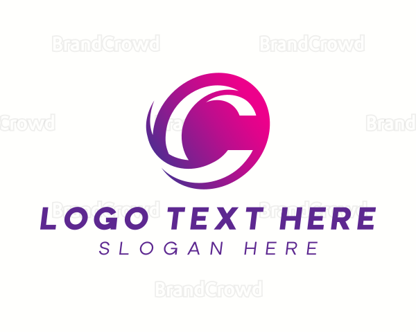 Creative Media Company Letter C Logo