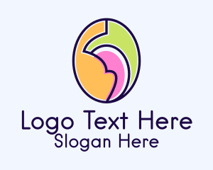 Colorful Abstract Egg Logo