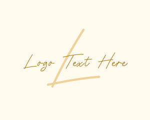 Letter - Signature Fashion Boutique Tailor logo design