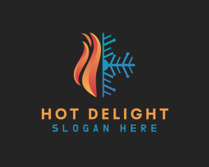 Hot & Cold Ventilation logo design