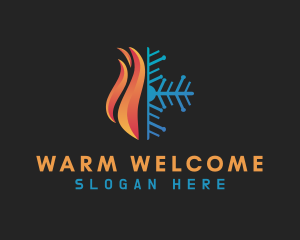 Hot & Cold Ventilation logo design