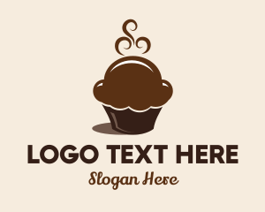 Pastry Shop - Hot Chocolate Cupcakes logo design