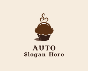 Chocolate Cupcake Pastry Logo