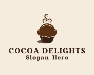 Chocolate Cupcake Pastry logo design