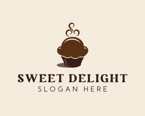 Chocolate Cupcake Pastry logo design