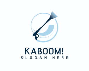 Cleaning Tools - Pressure Washing Business logo design