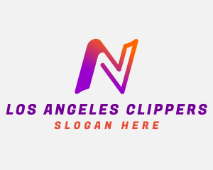 Digital  App Letter N Logo