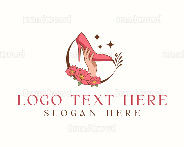 Floral Shoes Stilettos Logo