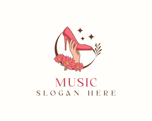 Floral Shoes Stilettos Logo