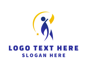 Ngo - Human Star Dance Fitness logo design