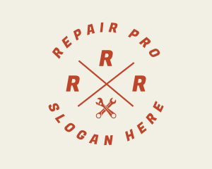 Wrench Repair Handyman logo design