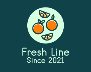 Fresh Orange Fruit logo design