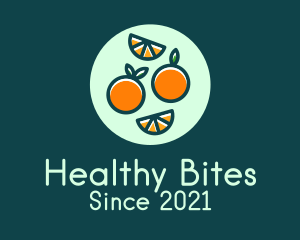 Nutritious - Fresh Orange Fruit logo design