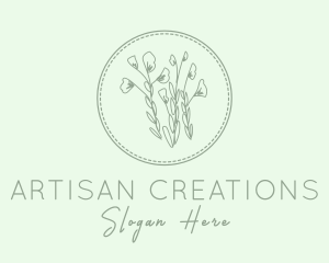 Handcraft - Natural Plant Embroidery logo design