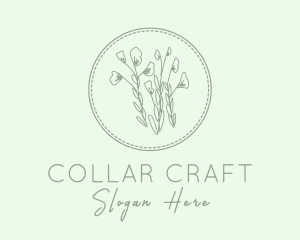 Natural Plant Embroidery logo design