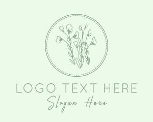 Embroidery - Natural Plant Embroidery logo design