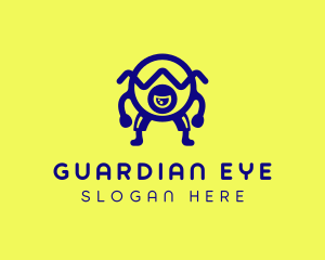 Boxing Eye Creature logo design