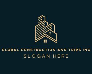 Residence - Real Estate Building Contractor logo design