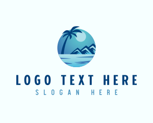 Tropical - Tropical Vacation Island logo design