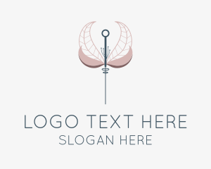 Organic Leaf Acupuncture Needle  Logo