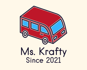 Transport Service - Red Toy Van logo design