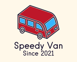 Van - Red Toy Van logo design