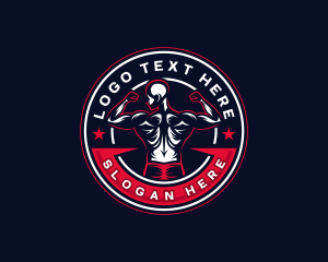 Health - Muscle Gym Fitness logo design