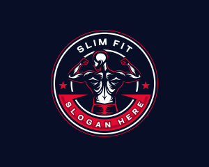 Muscle Gym Fitness logo design