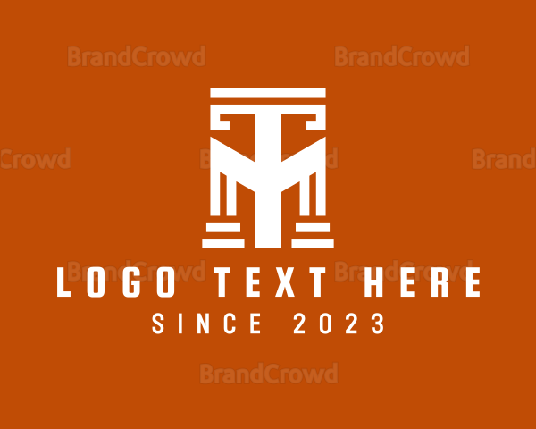 Tribal Tattoo Letter T Logo