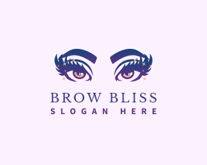 Eye Beauty Eyelash logo design