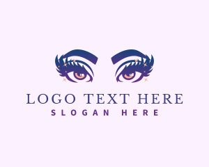 Eye Beauty Eyelash Logo