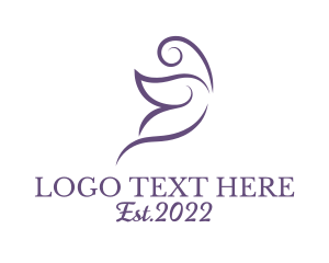 Vlog - Elegant Butterfly Accessory logo design