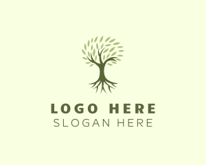 Orchard - Leaf Tree Nature logo design