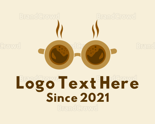 Coffee Cup Sunglasses Logo