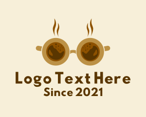 Hot Chocolate - Coffee Cup Sunglasses logo design