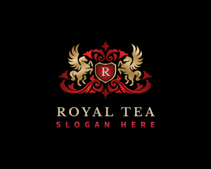 Royal Pegasus Shield logo design