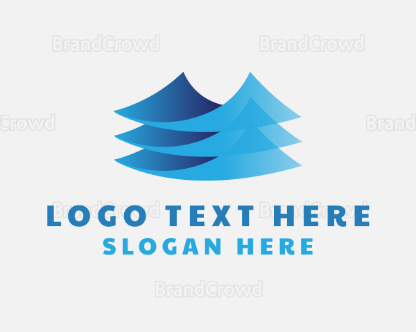 3D Paper Layer Business Logo