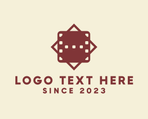 Theater - Film Reel Letter H logo design