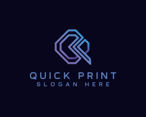 Modern Tech Letter Q logo design