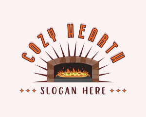 Fireplace - Pizza Oven Restaurant logo design