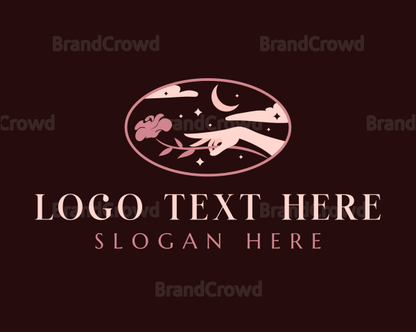 Elegant Hand Floral Logo