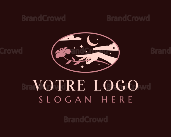 Elegant Hand Floral Logo