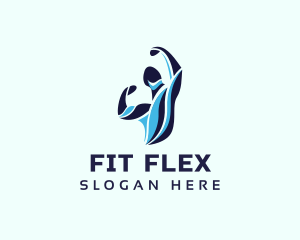 Body Builder Flex logo design