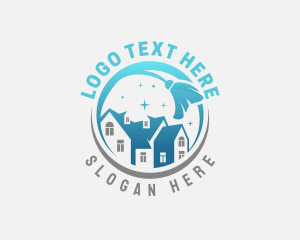 Cleaning - House Cleaning Broom logo design