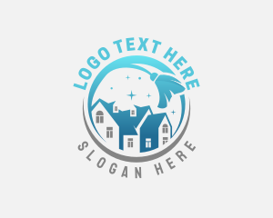 House Cleaning Broom Logo