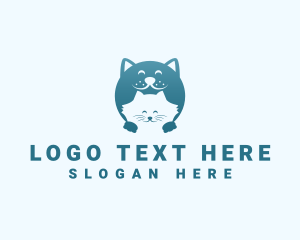 Cat Dog Grooming logo design