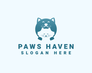 Cat Dog Grooming logo design