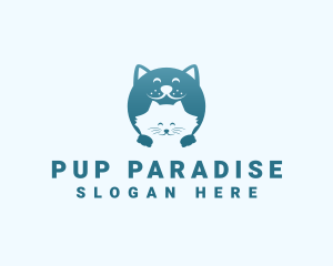 Cat Dog Grooming logo design