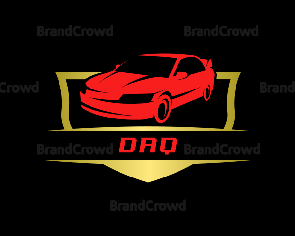 Motorsports Car Shield Logo